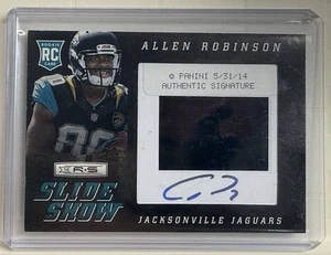 Presentación de diapositivas de estreno de novato Allen Robinson 2014 Panini Rookies and Stars #3 20/100 - Imagen 1 de 2