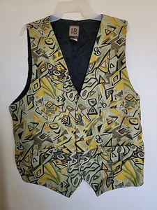 Vtg Bruno Men’s Line Cotton Blend Vest Size L - Picture 1 of 3