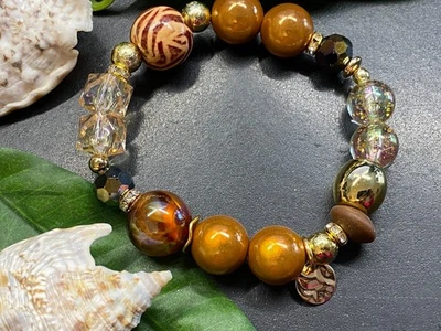 Armband Miracle Beads + div. hochwertige Perlen Gr. M Magic Beads #1044-9 - Bild 1 von 2