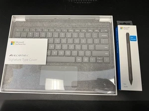 New Microsoft surface pro alcantara Keyboard And Stylet Pen Type Cover FFQ-0001 - Photo 1/4