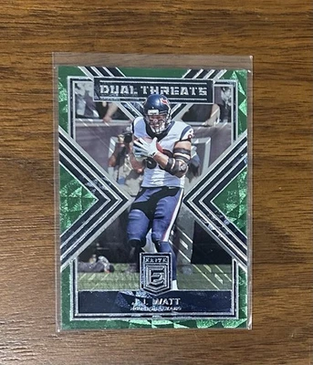 INSERT - All-Pro J.J. Watt - 2018 Panini Donruss Elite Dual Threats Green #DT-3 Foto 1 de 2