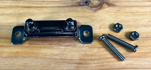Schwarz Nickel Snare Drum Butt Plate mit Schrauben - Bild 1 von 3