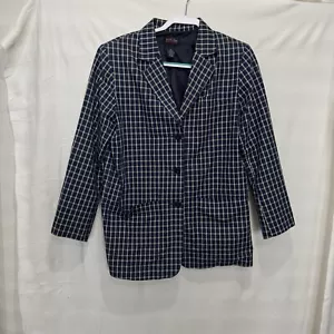 Blazer donna Jessi Lee taglia M blu e beige spalline vintage - Foto 1 di 10