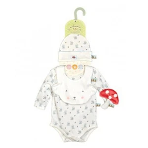 Bunnies By The Bay Bear Cuddle Me Apparel Set & Gift Bag - 0-3 Months - NEW - Picture 1 of 2