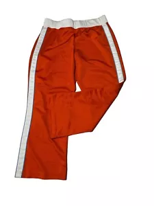 Nike Sporthose Damen Medium Mesh Jogginghose Straight Leg Cropped Orange Retro - Bild 1 von 15