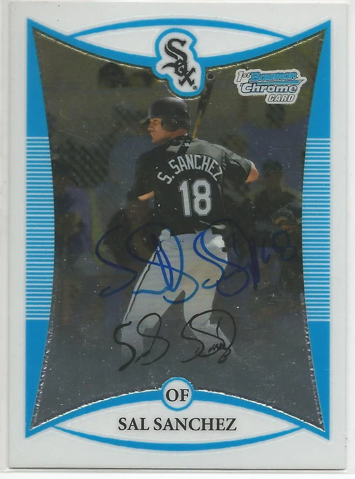 SAL SANCHEZ Autographed Signed 2008 Bowman Chrome card #BCP83 Chicago White Sox - Image 1 of 1