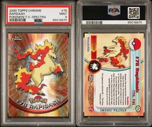 RAPIDASH #78 - Spectra 2000 POKEMON TOPPS CHROME TV SERIES - PSA 9 MINT - Picture 1 of 3