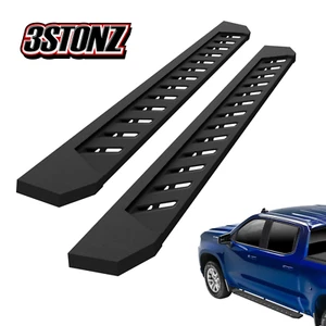 Running Board For 15-25 Ford F150 Super Crew Cab 7" Textured Side Step Nerf Bar - Picture 1 of 7