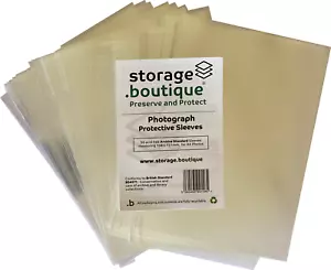 storage.boutique PHOTOGRAPH Protection SLEEVES Acid Free A6 Archive Standard - Picture 1 of 6