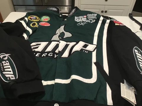 Dale Earnhardt Jr NASCAR Jacket Chase Authentic Drivers Line #88 Amp Energy  3X Cover