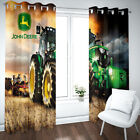 3D John Deere Farm Tractor Curtains Thick Blackout Thermal Ring Top Eyelet Gifts