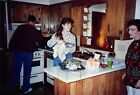 Original Photo 4x6 Man Woman Preparing Cooking Food For Christmas Eve H46 #29