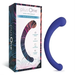 plusOne Vibrating Dual Arc Massager 10 Vibration Settings Waterproof(NEW) SEALED - Picture 1 of 21