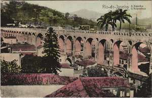 PC BRAZIL, RIO DE JANEIRO, L'AQUEDUC, Vintage Postcard (b36277) - Imagen 1 de 2