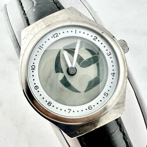 Fossil Big Tic Men PR-5118 Silver Tone 37mm Quartz Analog Watch - New Battery - Picture 1 of 15
