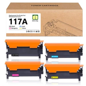 4x XXL Toner Mit Chip für HP 117A W2070A Color Laser 179 fwg fnw 178nwg nw 150nw - Bild 1 von 7