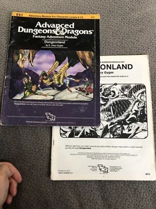 Dungeons & Dragons Dungeon Module EX1 Dungeonland by Gary Gygax TSR 9072 - Picture 1 of 6