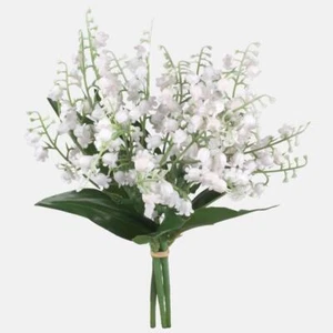 Large 'Lilly of The Valley' Bush Artificial Flowers 21cm - Picture 1 of 2