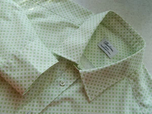 Stenstroms slimline  Green White  Shirt   Patterned  size 42/16.5 - Picture 1 of 7