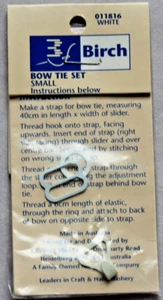 Birch Small White Bow Tie Set - Picture 1 of 1