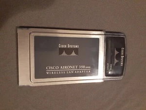 Cisco Aironet 350 Wireless LAN Adapter Card AIR-PCM350 PCMCIA 2.4Ghz - Picture 1 of 2
