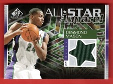 2003-04 SP Game Used All Star Apparel Gold #DMAS Desmond Mason Sea Supersonics
