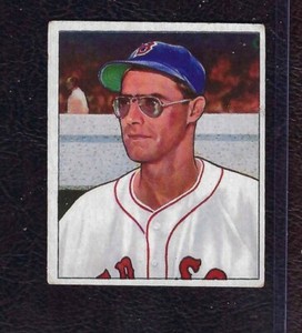 1950 Bowman Baseball Card #153 Walt Masterson, Boston Red Sox, VG-EX!