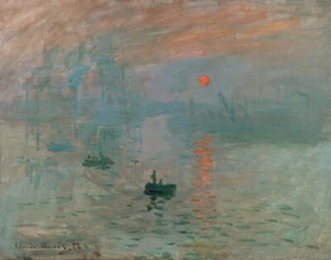 Print or Canvas - Impression, Sunrise by Claude Monet - Picture 1 of 1
