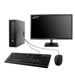 PC HP EliteDesk 705 G3 SFF Ecran 27" AMD AMD A6-8570 RAM 16Go SSD 960Go W10 Wifi - Imagen 1 de 7