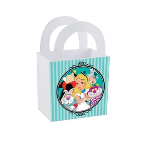 8 Alicia en el País de las Maravillas Caja de golosinas Fiesta Favor Botín Bolsa de regalos Cumpleaños 3" x 3" - Imagen 1 de 6