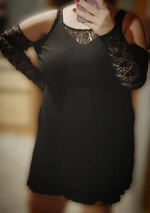 Damen Mini Kleid EMP schwarz rockabilly 2XL plus size große Größen - Bild 1 von 15