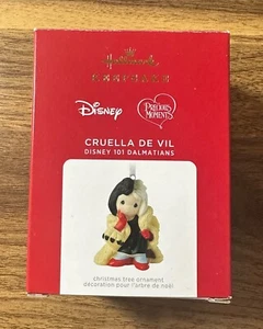 Hallmark Disney Precious Moments Cruella de Vil 101 Dalmations 2021 adorno - Imagen 1 de 6