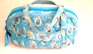 Funda de viaje Vera Bradley edredón cachemira Sml Cos 8""x4"" cremalleras 1 IPoct 1 OPoct Dbl HDL - Imagen 1 de 7