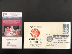 Jack Morris Official Cover World Series Envelope Babe Ruth Stamp Auto JSA COA - Picture 1 of 1