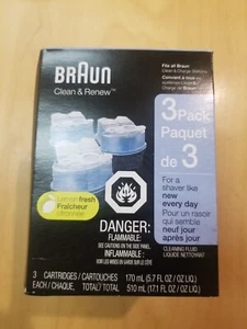 CCR3 BRAUN Braun Clean & Charge Refills 3 Pack Lemon Fresh New Sealed Ships Free - Picture 1 of 5