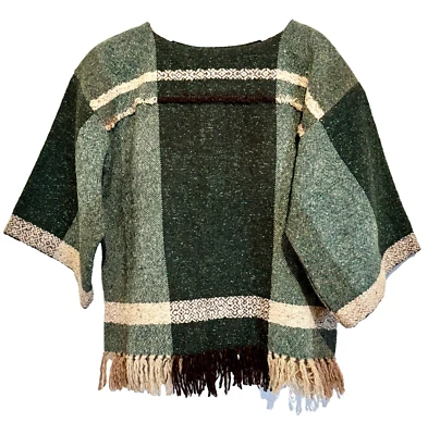 Irish Tweed Top Womens M/L 100% Wool 1960's Handwoven Kerry, Ireland Vintage - Image 1 of 4