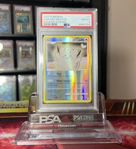 PSA 8 Clefairy 77/130 Reverse *HOLO BLUED* Pokemon Diamant und Perle Basis Set - Bild 1 von 3