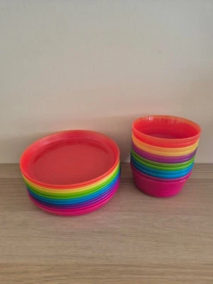 Ikea Kalas Kids Plates & Bowls - Original Colourful Bright Design - image 1 of 4