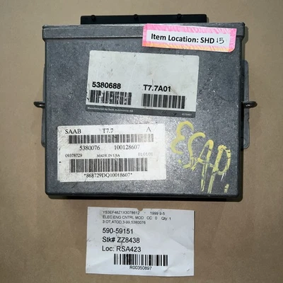 Módulo de control del motor SAAB 9-5 SAAB 1999-2000 ECM OEM 5380688 Foto 1 de 4