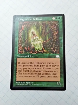 MTG Liege of the Hollows Weatherlight Regular Rare - Bit of Edge Wear - Pics - Image 1 of 4