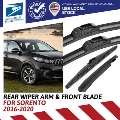 2 piezas limpiaparabrisas delantero y 1 pieza brazo limpiaparabrisas trasero para Hyundai Elantra GT Foto 1 de 4