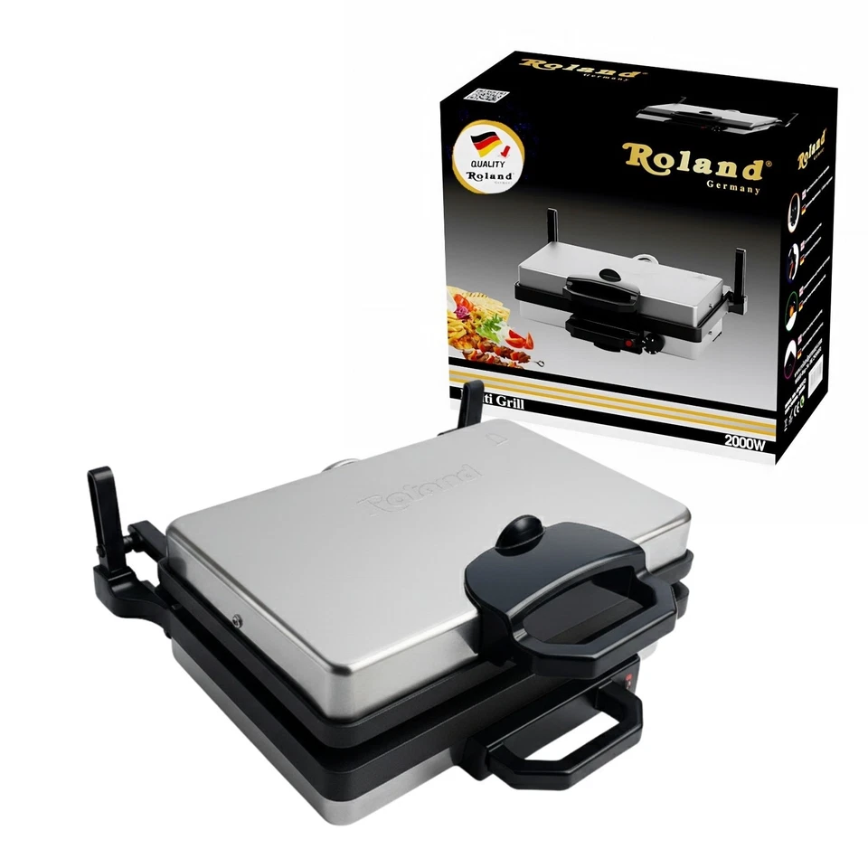 Roland Multigrill Lahmacun Sandwichmaker Toaster TEFLON - Bild 1 von 4