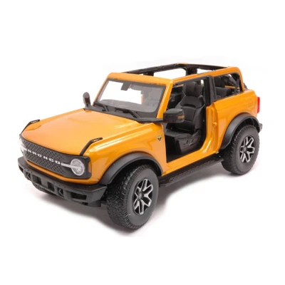 FORD BRONCO 2021 NO DOOR YELLOW 1:18 Maisto Auto Stradali Modellino Nuovo - Immagine 1 di 2