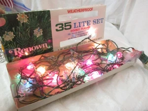 Vintage Renown Weihnachts Lichterkette 35 blinkende Lites #51 - Bild 1 von 3
