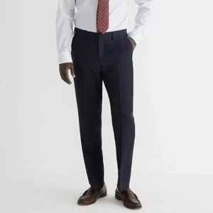 J. Crew Crosby Classic-fit Suit Pant English Wool Navy Blue NWT Men’s Size 32x32 - Picture 1 of 8