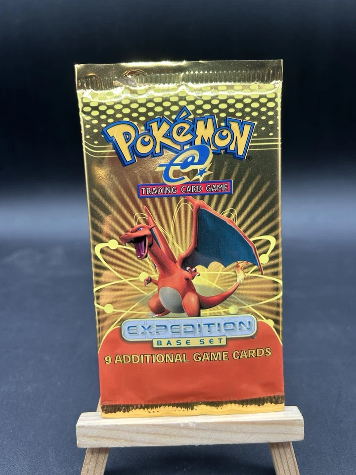Charizard EMPTY 2002 Pokemon Expedition Booster Pack OPENED Wrapper - No Cards - Image 1 of 3