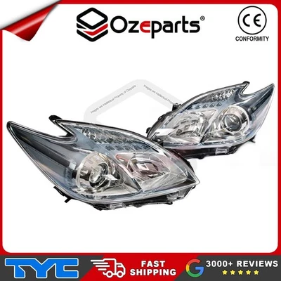 Set Pair LH+RH Head Light Lamp (1RP) For Toyota Prius ZVW30 Series 1 2009~2011 - Image 1 of 4