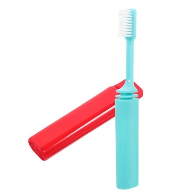  2 Pcs Spazzolini Da Viaggio Spazzolino Pieghevole Porta Di Per Gancio - Immagine 1 di 4