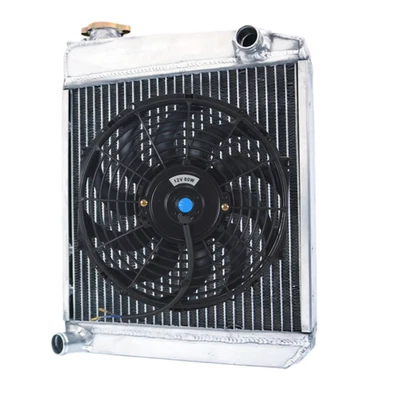 2Row Aluminum Radiator+Fan For 1992-1997 Austin Rover Mini Cooper 1275 GT Manual - image 1 of 4