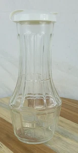 Good Seasons Salad Dressing Cruet Carafe Bottle Clear Glass Measuring Lines Vtg - Picture 1 of 5